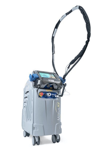 Large Motus AY laser hair removal device.
